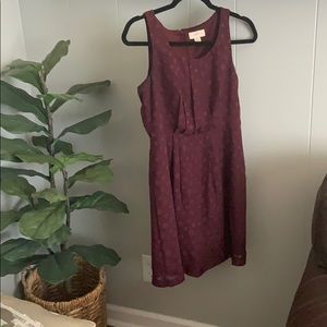 Ann Taylor Loft eggplant dress